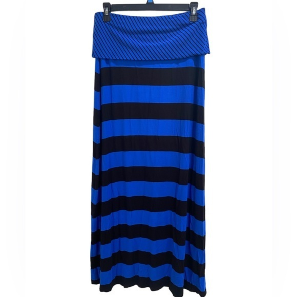 Women’s Calvin Klein Blue and Black Maxi Skirt size Small